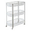 Этажерка пласт.3 секции-лотка на колесах 570*460*260мм белая М2730 Этажерка пласт.3 секции-лотка на колесах 570*460*260мм белая М2730.