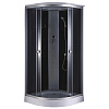 Душевая кабина Loranto 880*880*2150 черн. заднее стекло, поддон низкий, тон.стекло CS-881ЕА13TM/В-90. 