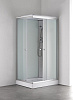 Душевая кабина Loranto 100*80*2150прав. бел.зад.стекло, под.низк, мат.стек 4мм CS-5180-13RF. 