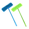 Швабра с двухсторон.насадкой эконом микрофибра 40*12см, ручка телескоп, окраш.металл, 110см. 
